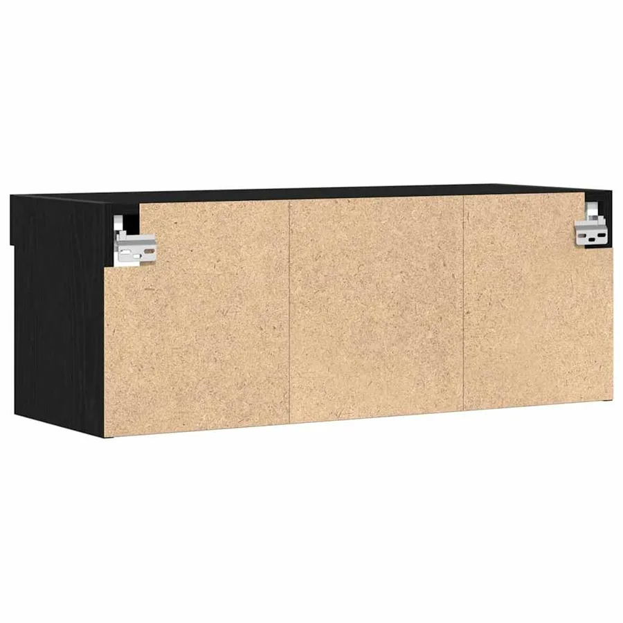 Ensemble meuble TV avec LED 2 pcs Chêne noir 80 x 30 x 30 cm - 10