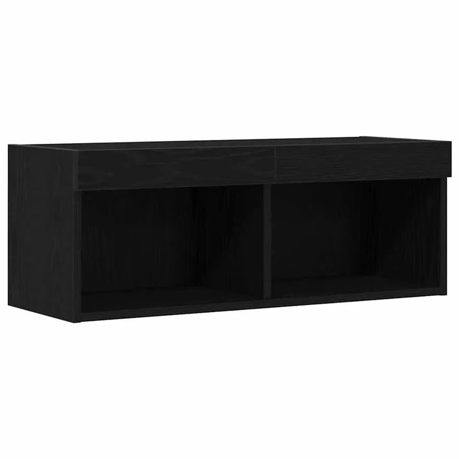 Ensemble meuble TV avec LED 2 pcs Chêne noir 80 x 30 x 30 cm - 7