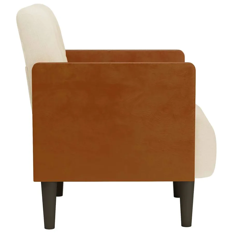 Fauteuil canapé avec accoudoirs 55 cm en lin - 4