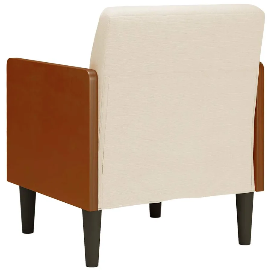 Fauteuil canapé avec accoudoirs 55 cm en lin - 5