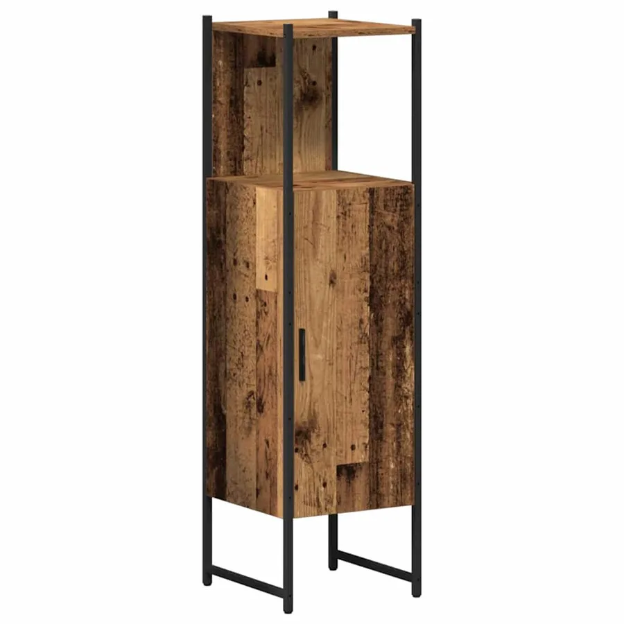 Ensemble de mobilier de salle de bain 4 pcs Bois ancien - 7