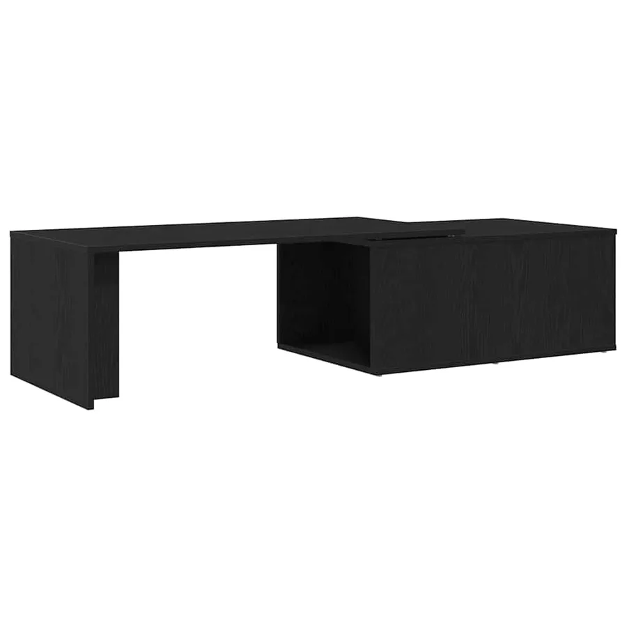 Table basse Chêne noir 150 x 50 x 35 cm Bois d'ingénierie - 2