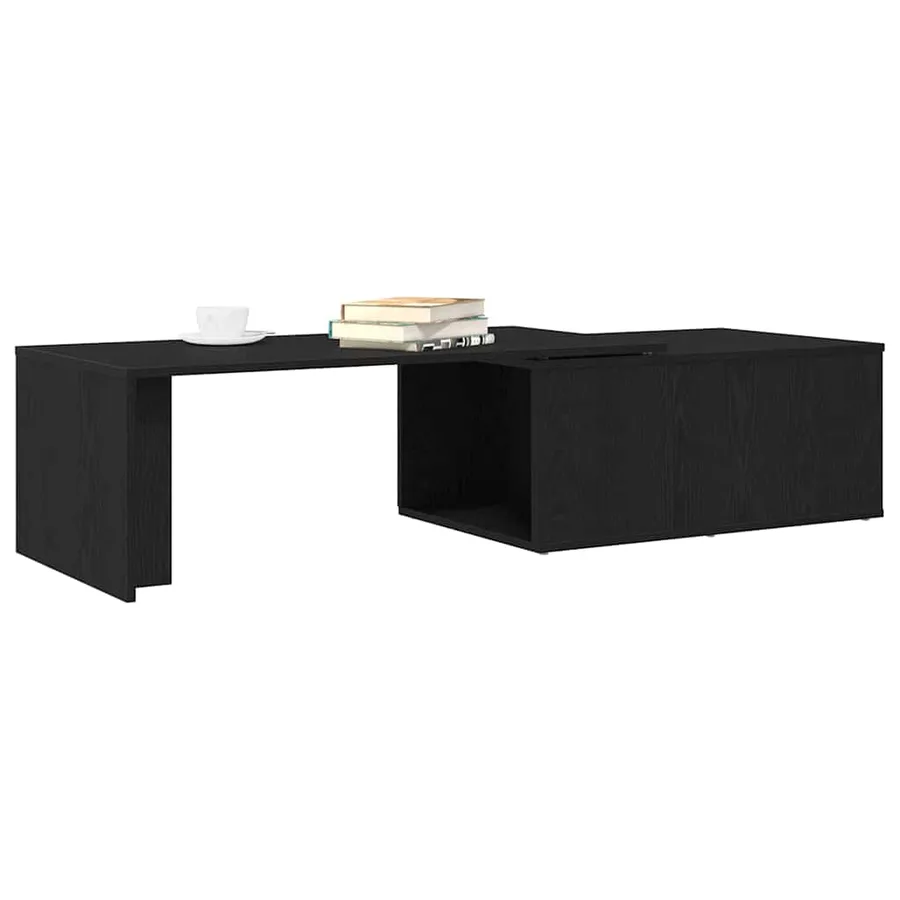 Table basse Chêne noir 150 x 50 x 35 cm Bois d'ingénierie - 3
