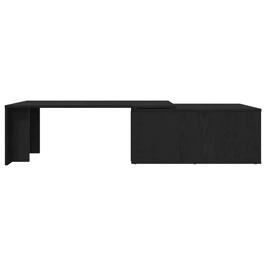 Table basse Chêne noir 150 x 50 x 35 cm Bois d'ingénierie - 6