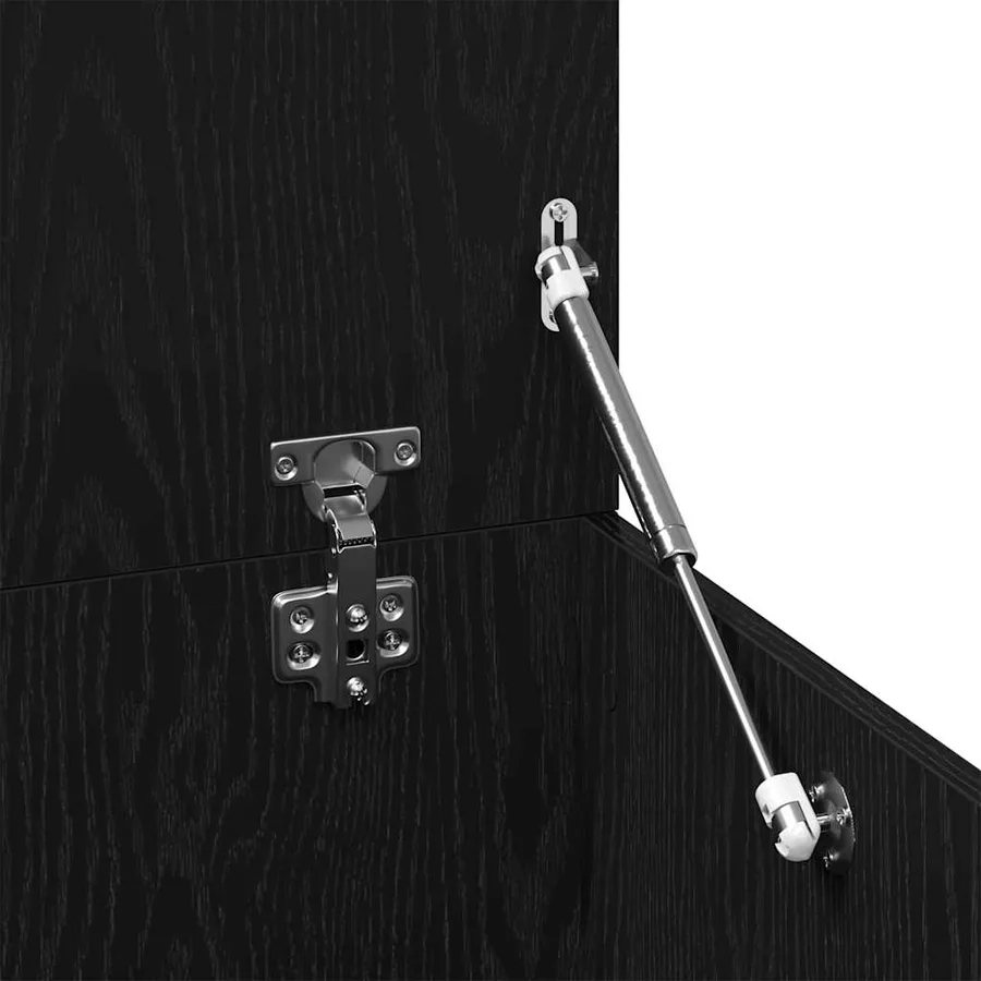 Table basse Chêne noir 150 x 50 x 35 cm Bois d'ingénierie - 9