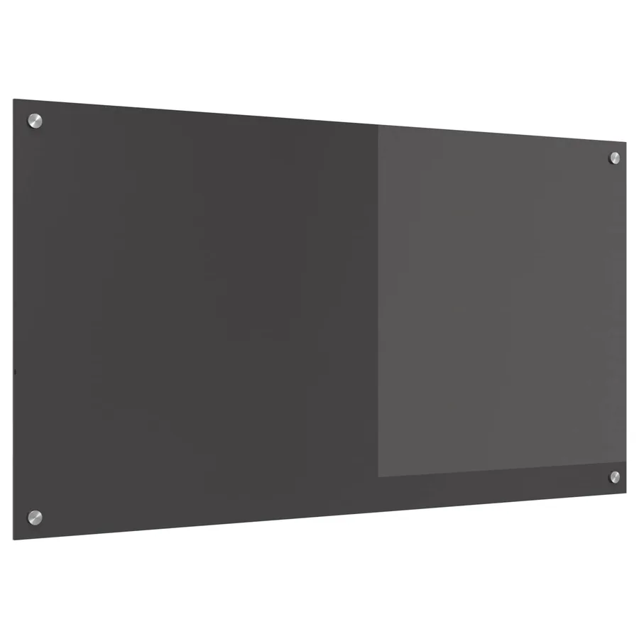 Crédence de cuisine Gris foncé 110 x 60 cm verre trempé