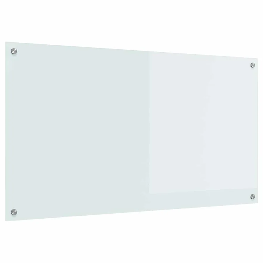 Crédence de cuisine Blanc 110 x 60 cm verre trempé - 2