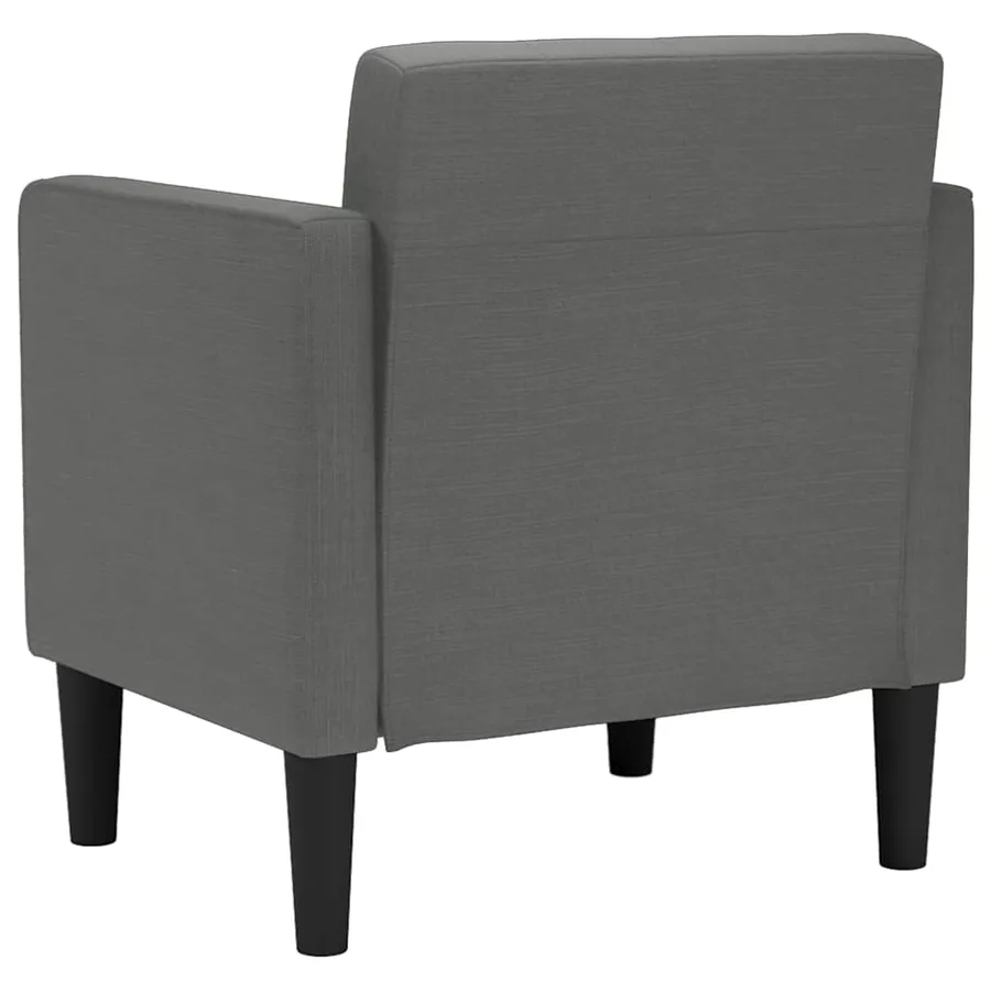 Canapé-chaise accoudoirs gris foncé 53 cm tissu - 5