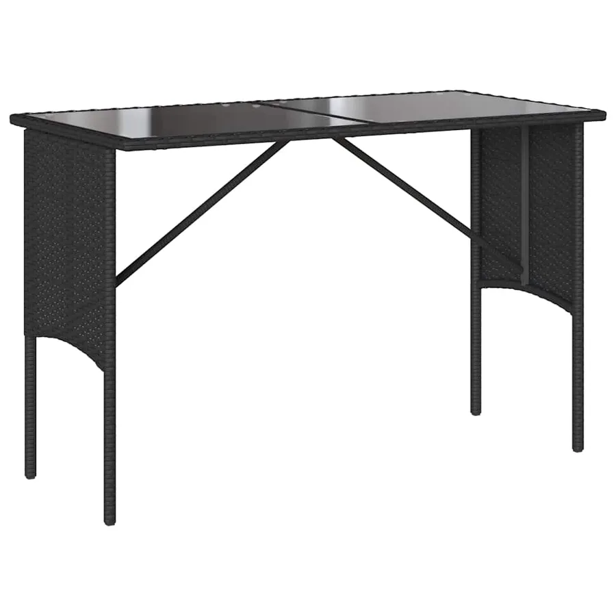 Ensemble à manger de jardin avec coussins 3 pcs Noir - 6