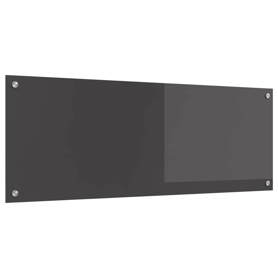Crédence de cuisine Gris foncé 110 x 40 cm verre trempé