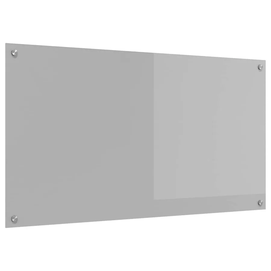 Crédence de cuisine Gris clair 110 x 60 cm verre trempé - 2