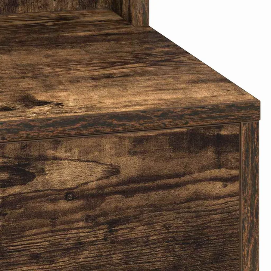 Table de Toilette avec étagère Chêne fumé 75,5 x 41 x 135 cm - 7