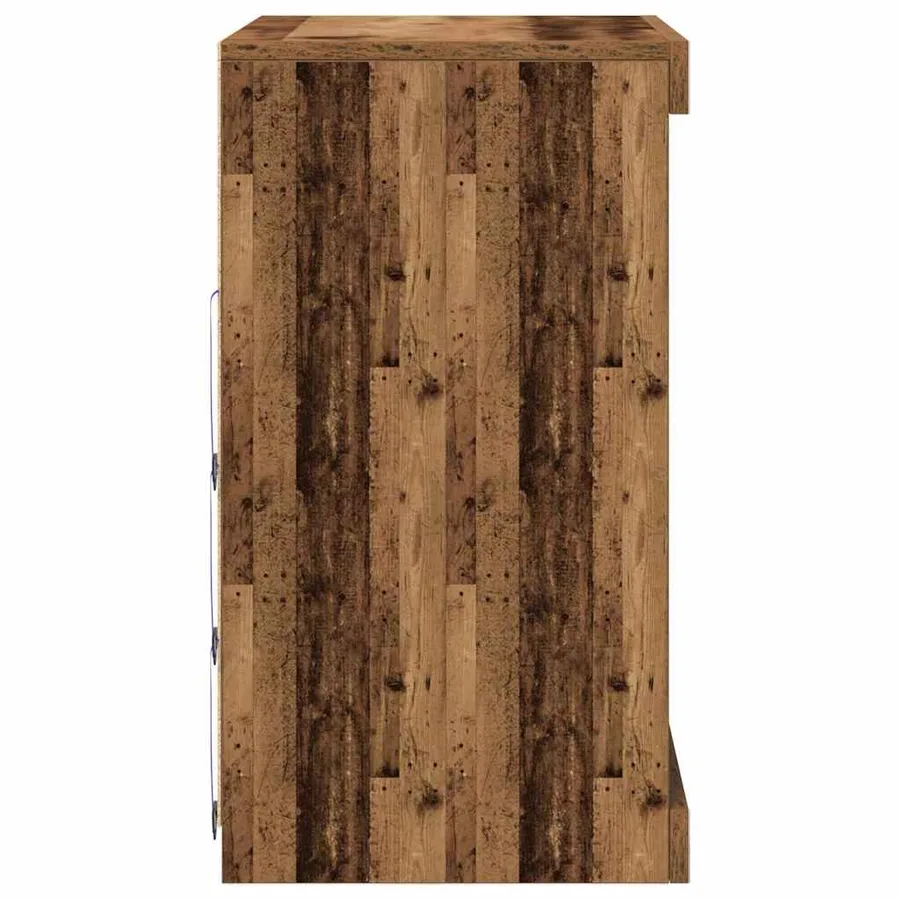 Buffet LED Bois ancien 60,5 x 37 x 67 cm Bois d'ingénierie - 7