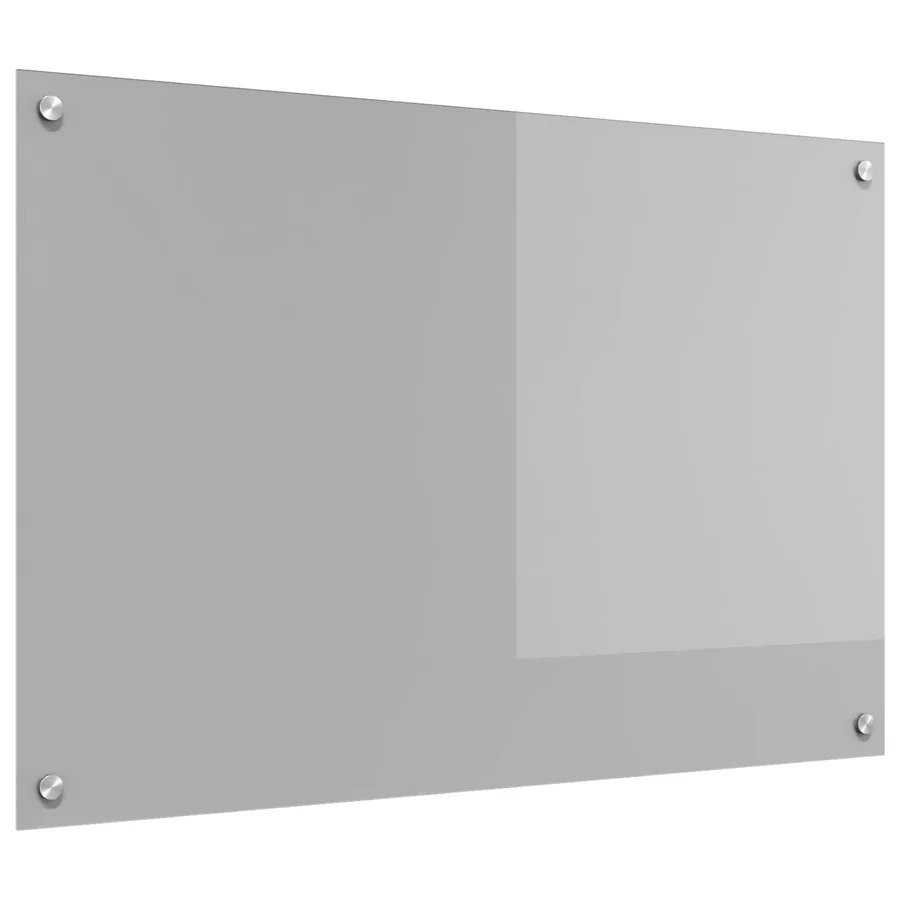 Crédence de cuisine Gris clair 90 x 60 cm verre trempé