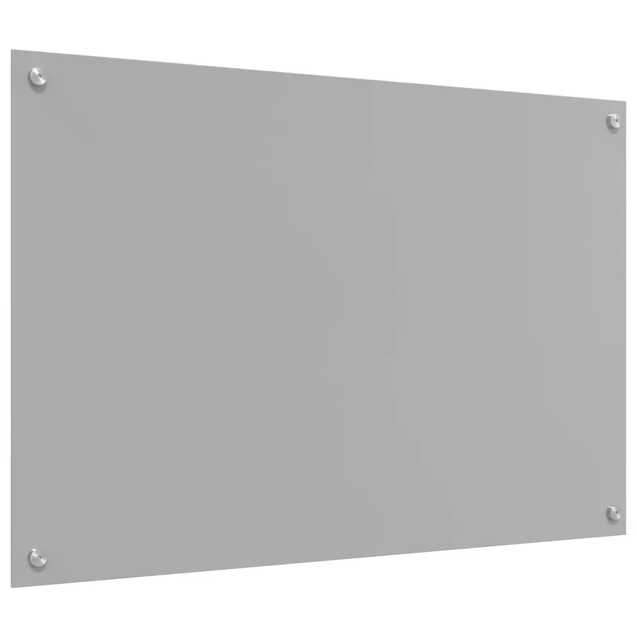 Crédence de cuisine Gris clair 90 x 60 cm verre trempé - 4