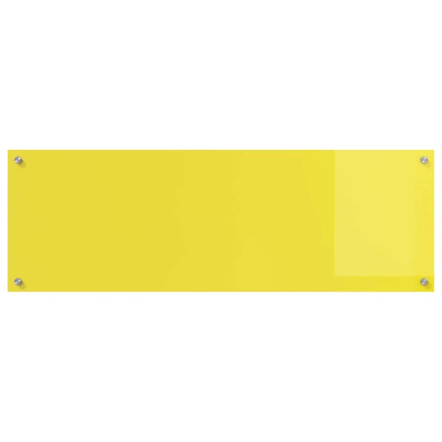 Crédence de cuisine Jaune 120 x 40 cm verre trempé - 4