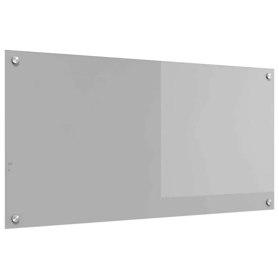 Crédence de cuisine Gris clair 100 x 50 cm verre trempé - 2