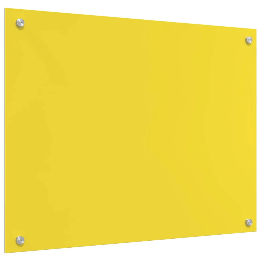 Crédence de cuisine Jaune 80 x 60 cm verre trempé - 4
