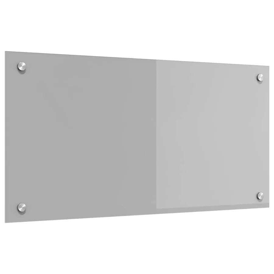 Crédence de cuisine Gris clair 80 x 40 cm verre trempé