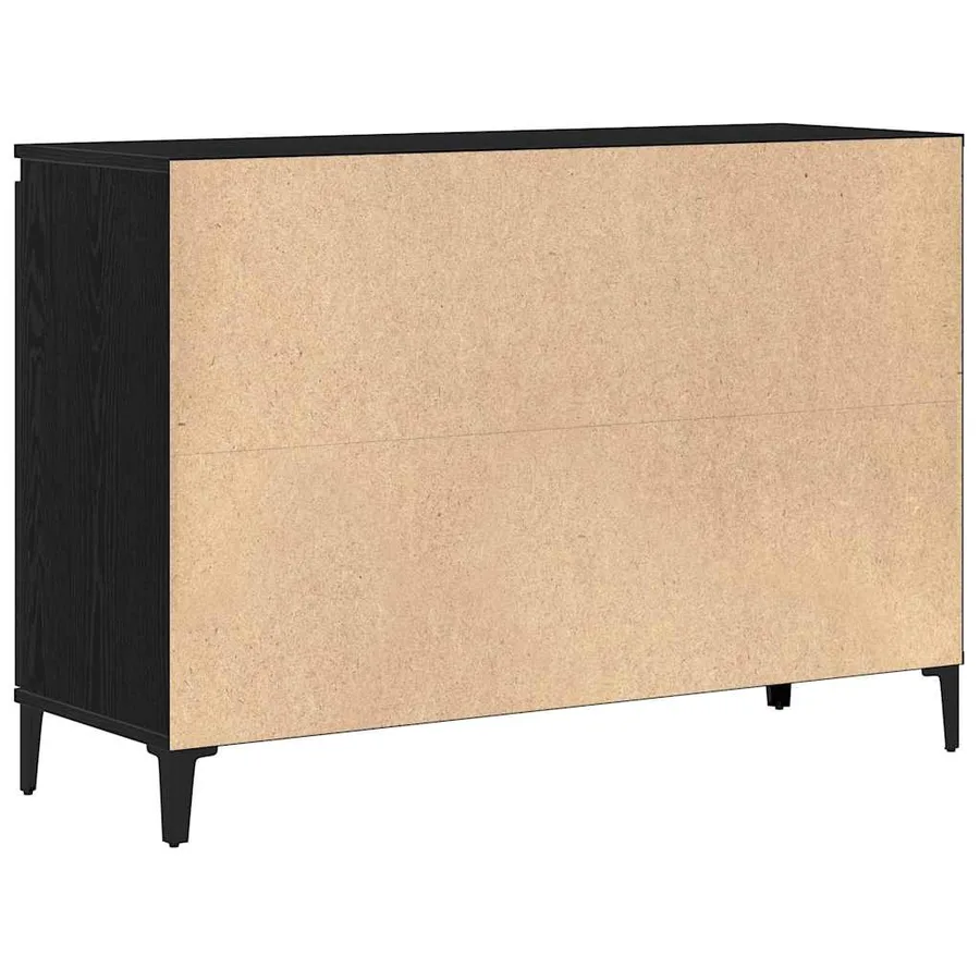 Buffet Chêne noir 104 x 35 x 70 cm Bois d'ingénierie - 6