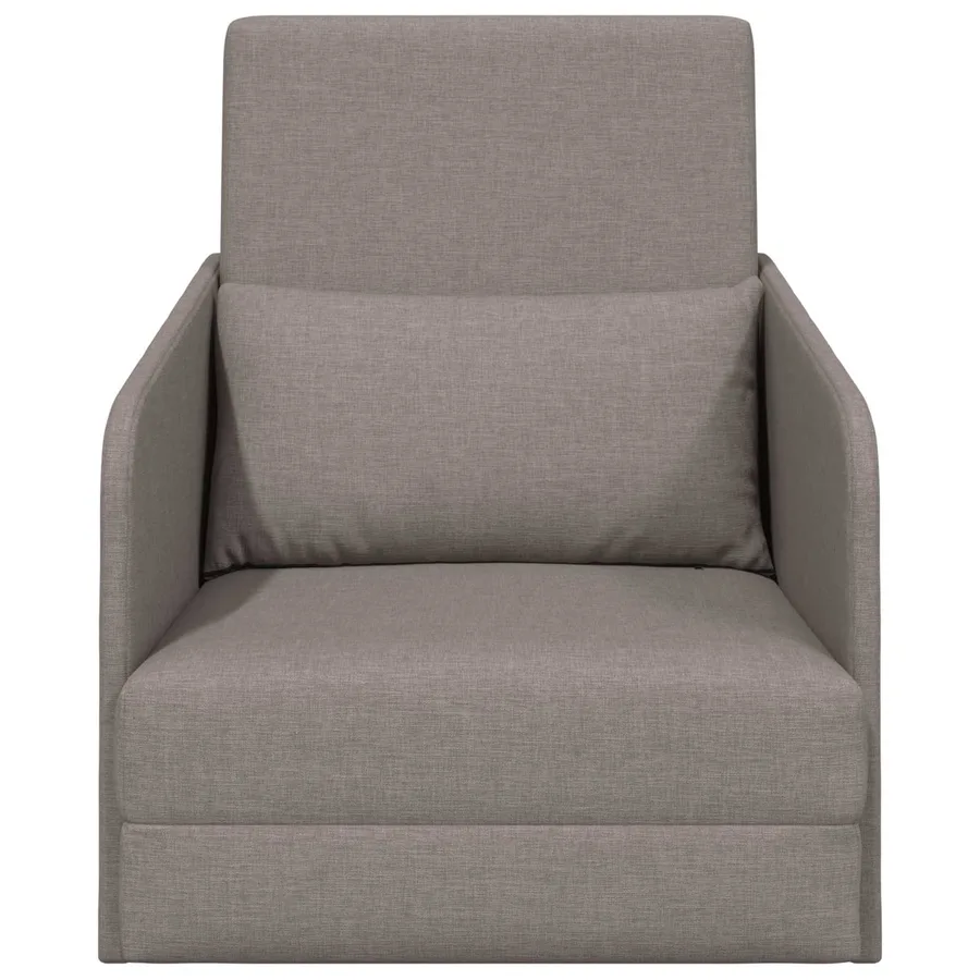 Canapé-Lit Taupe 65 x 80 x 83 cm tissu - 5