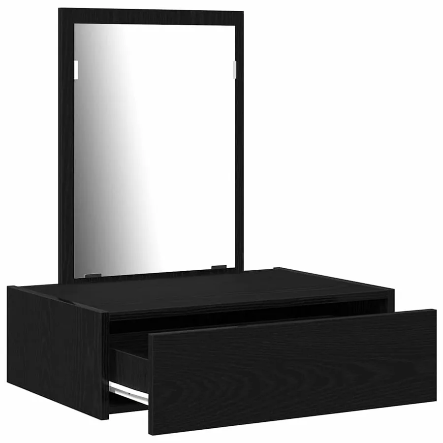 Table de Toilette Noir 60 x 40 x 70 cm Bois d'ingénierie - 5