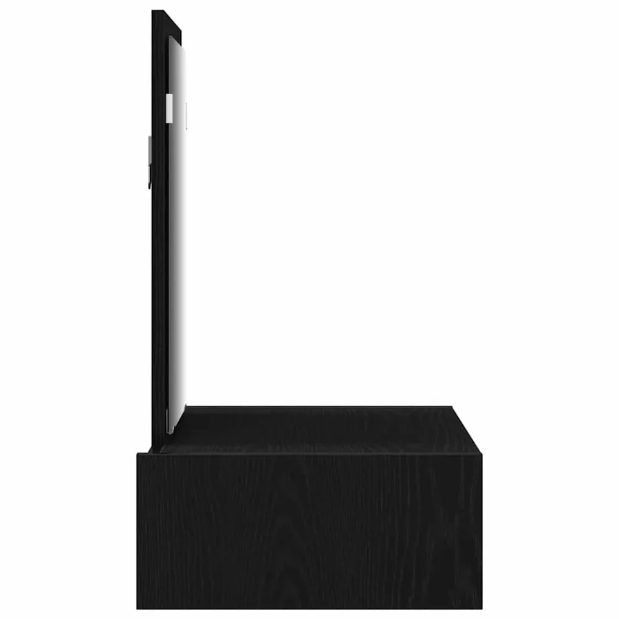 Table de Toilette Noir 60 x 40 x 70 cm Bois d'ingénierie - 7