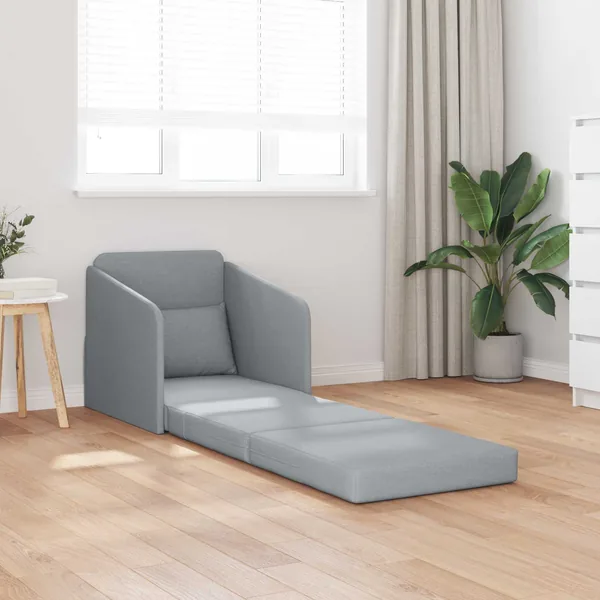 Canapé-Lit Gris clair 65 x 80 x 83 cm tissu