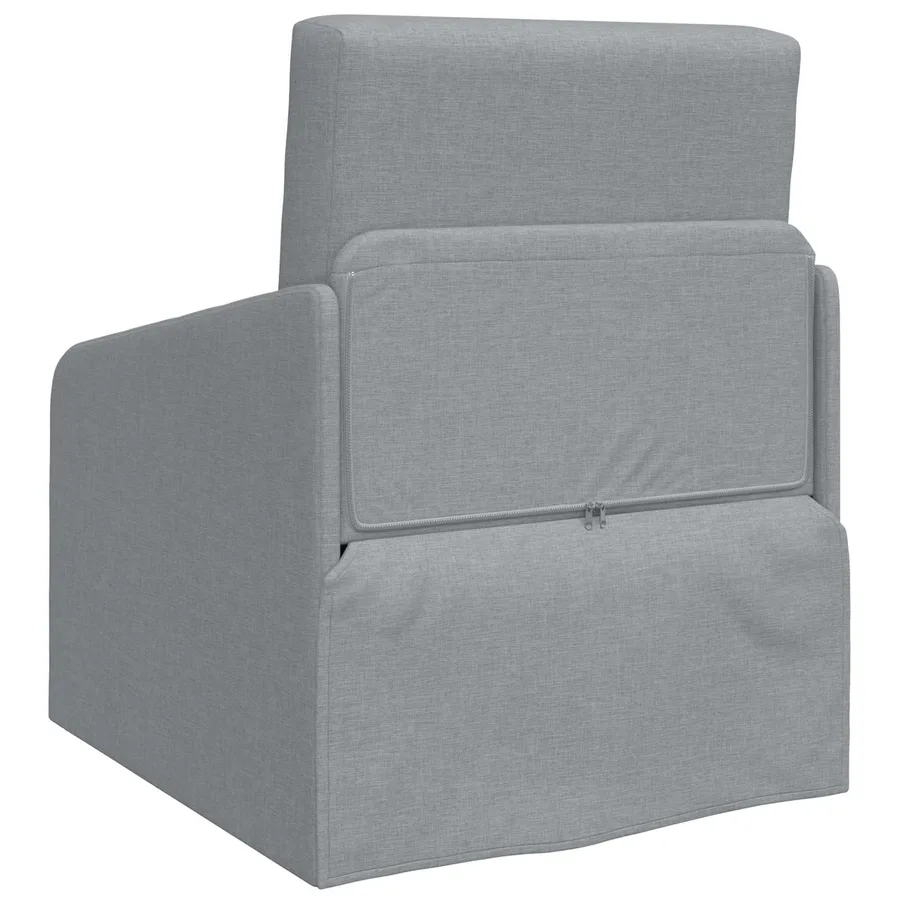 Canapé-Lit Gris clair 65 x 80 x 83 cm tissu - 4
