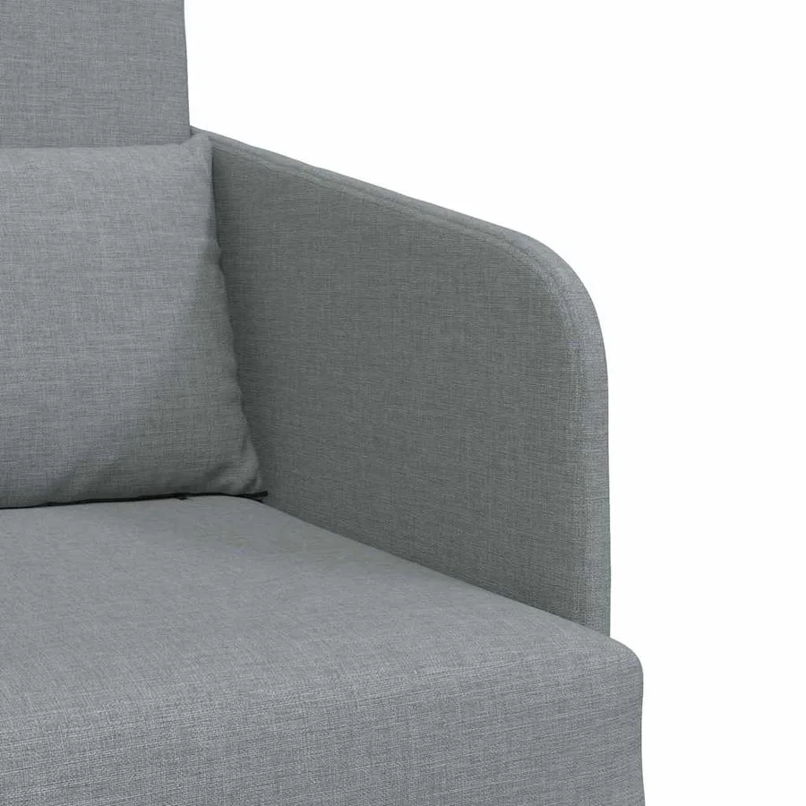 Canapé-Lit Gris clair 65 x 80 x 83 cm tissu - 5