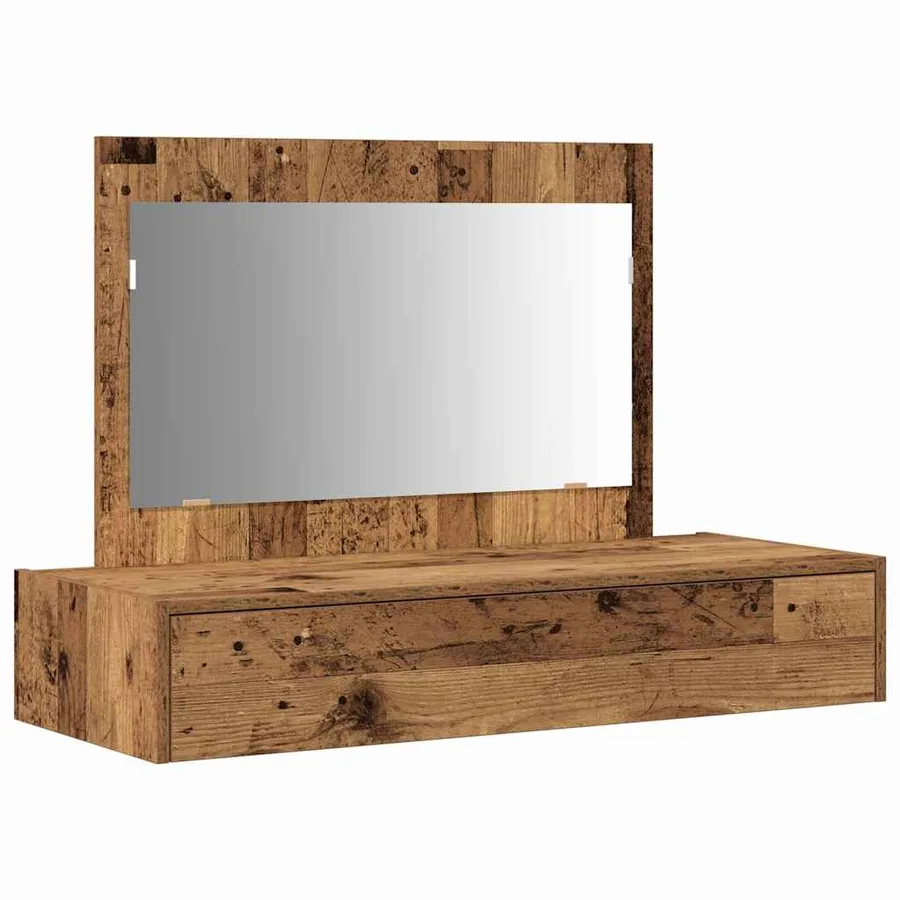 Table de Toilette Marron 100 x 40 x 70 cm Bois d'ingénierie - 2