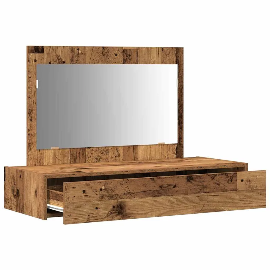 Table de Toilette Marron 100 x 40 x 70 cm Bois d'ingénierie - 5