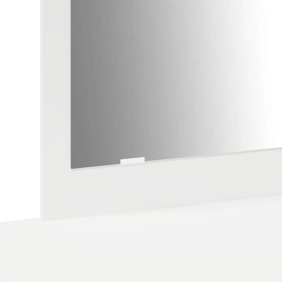 Table de Toilette Blanc 100 x 40 x 70 cm Bois d'ingénierie - 10