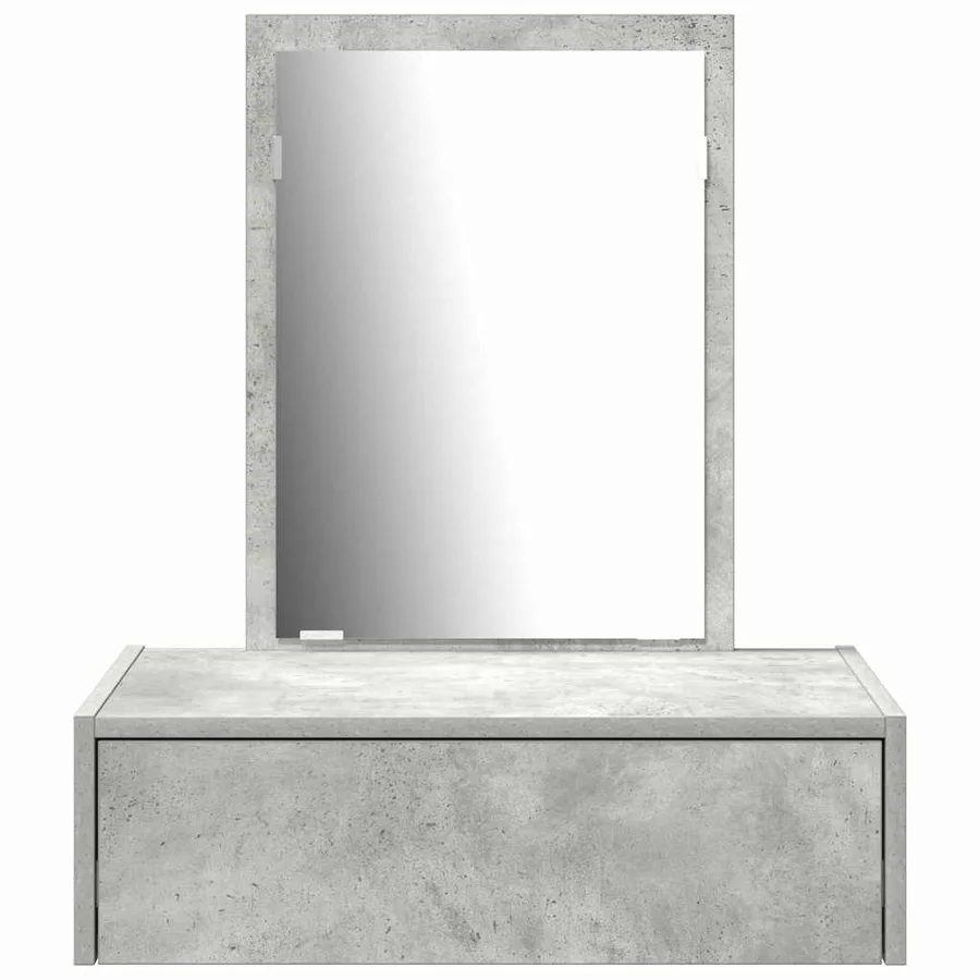 Table de Toilette Gris 60 x 40 x 70 cm Bois d'ingénierie - 6