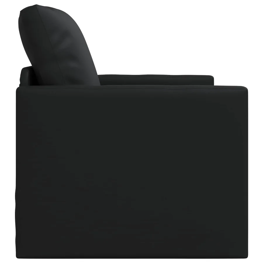 Canapé-Lit 60cm Noir Simili cuir - 6