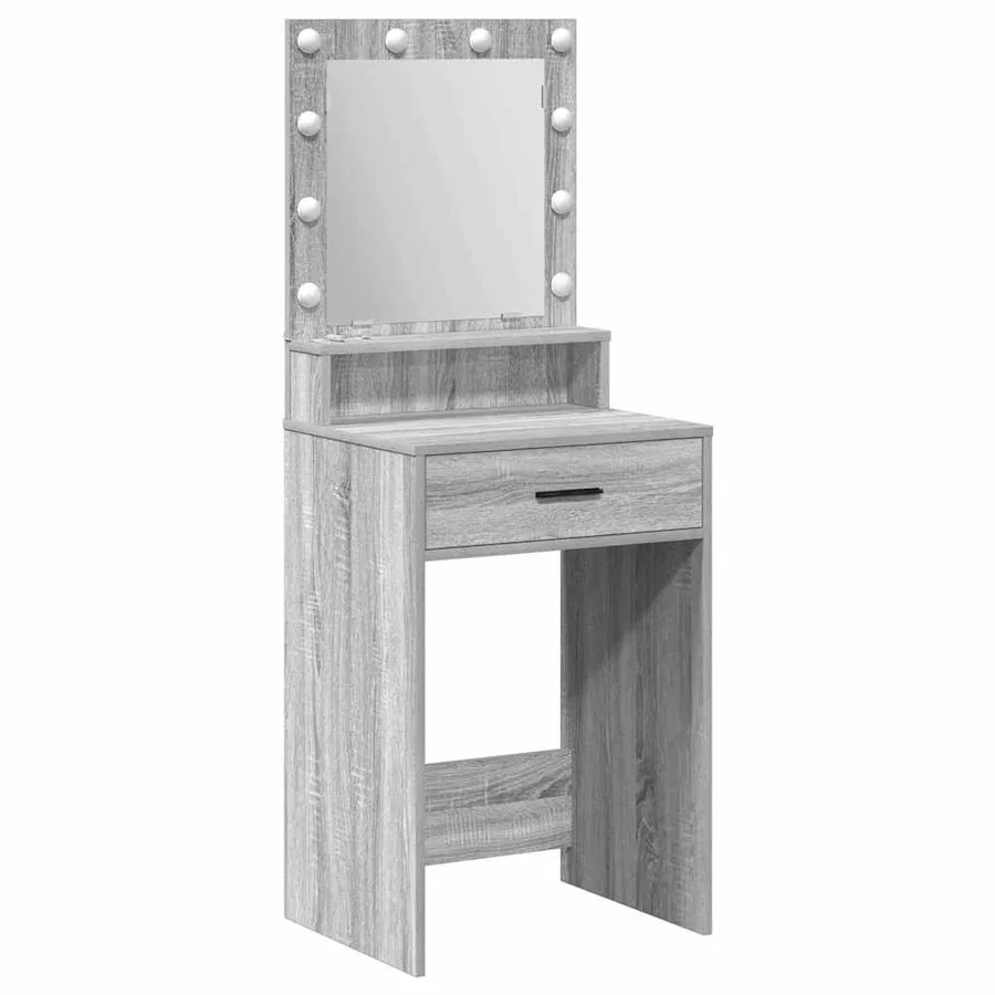 Table de Toilette avec tiroir Gris Sonoma 50 x 41 x 135 cm - 2