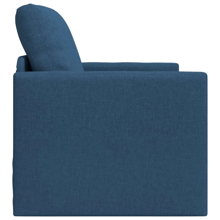 Canapé-Lit Bleu 74 x 77 x 81 cm tissu - 6