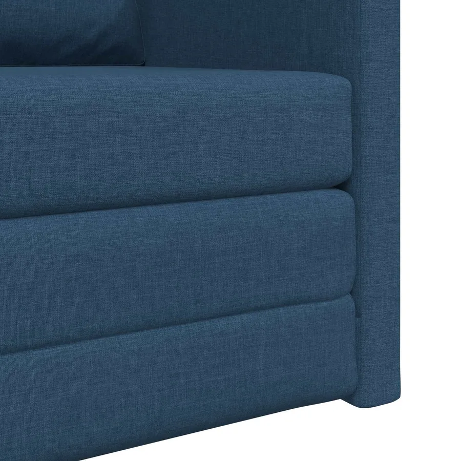 Canapé-Lit Bleu 74 x 77 x 81 cm tissu - 9