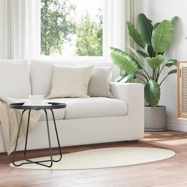 Tapis de surface HUARTE Crème 80 x 150 cm Polyester