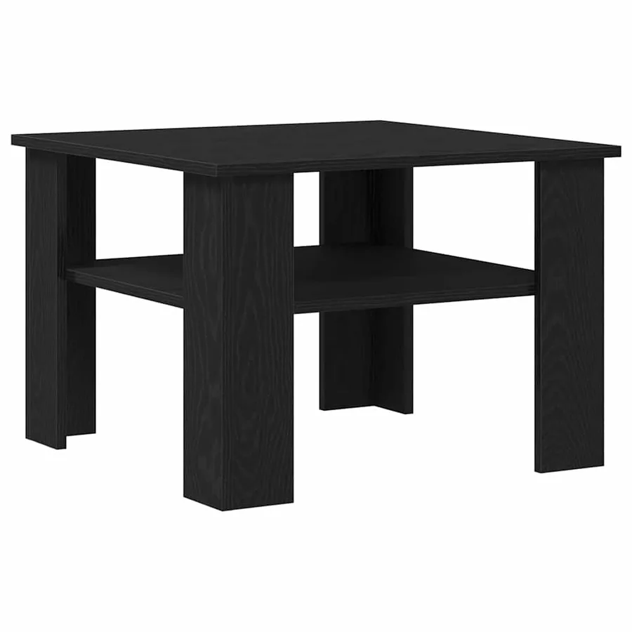 Table basse Chêne noir 60 x 60 x 42 cm Bois d'ingénierie - 5