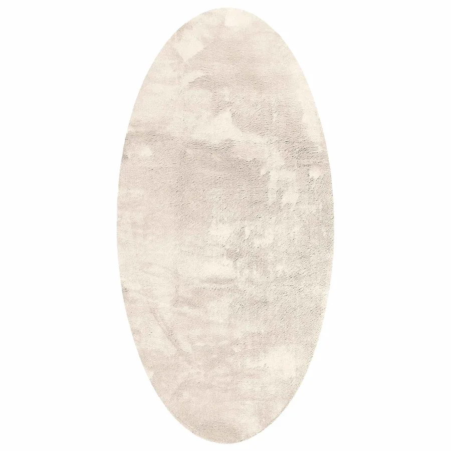 Tapis de surface ovale HUARTE Beige 100 x 200 cm 100% Polyester - 2