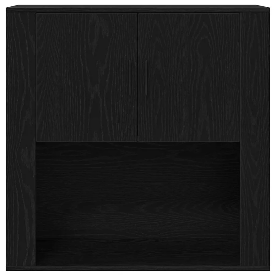 Haut Armoire Chêne noir 80 x 33 x 150 cm Bois d'ingénierie - 7