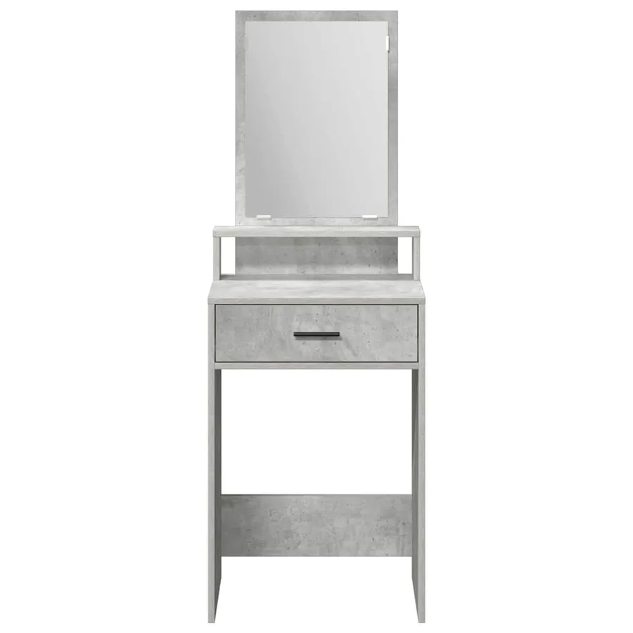 Table de Toilette Gris béton 50 x 41 x 140 cm Bois d'ingénierie - 6