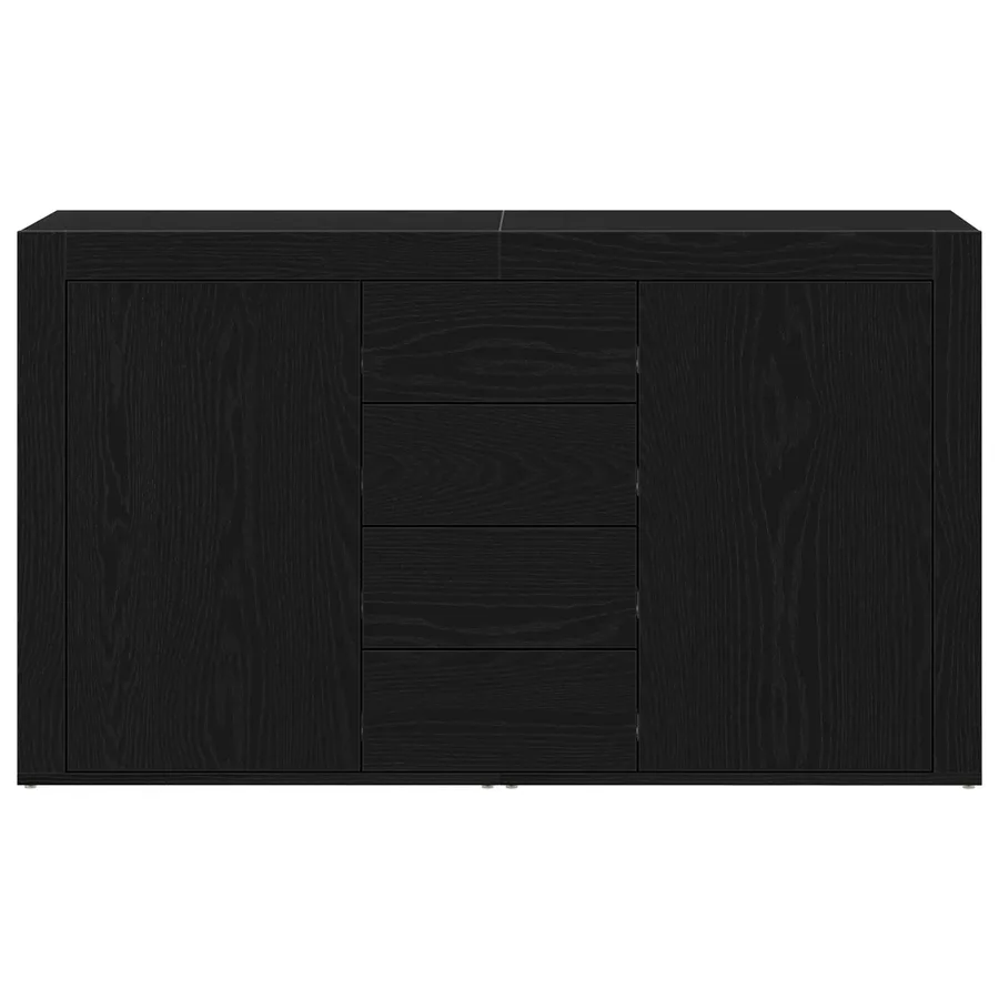 Buffet Chêne noir 120 x 36 x 69 cm Bois d'ingénierie - 6
