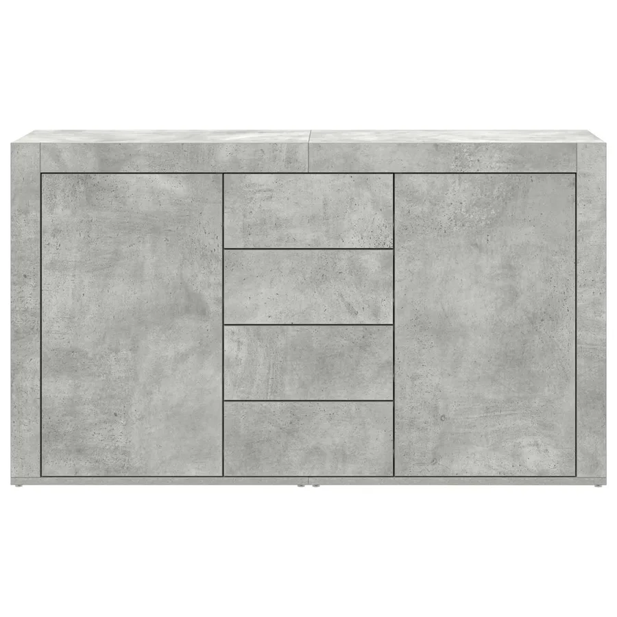 Buffet Gris béton 120 x 36 x 69 cm Bois d'ingénierie - 6