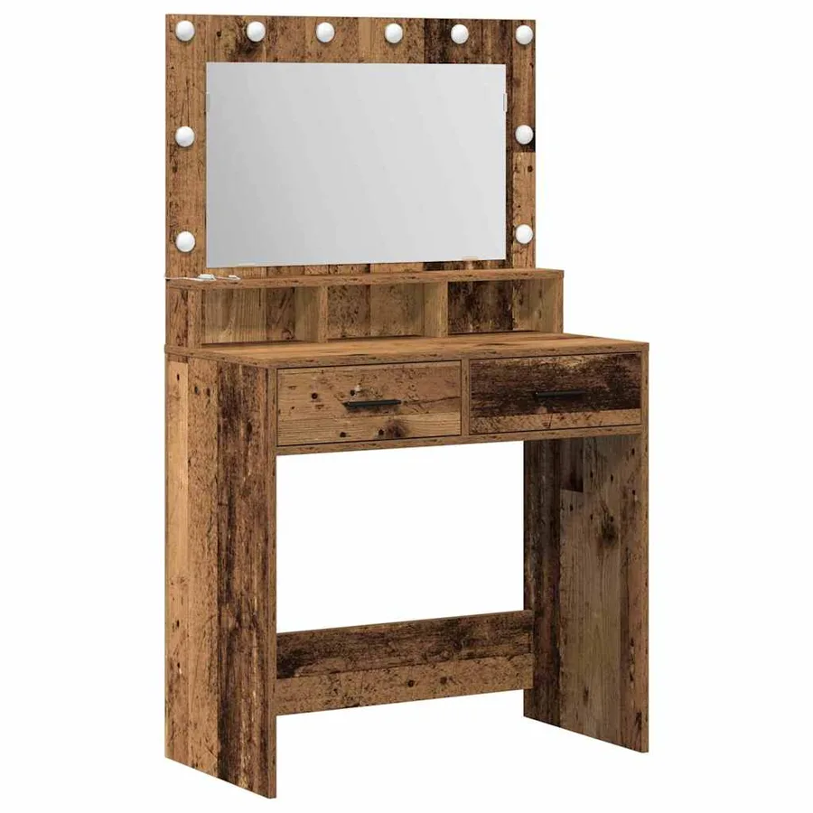 Table de Toilette avec tiroir Bois ancien 79 x 41 x 135 cm - 2