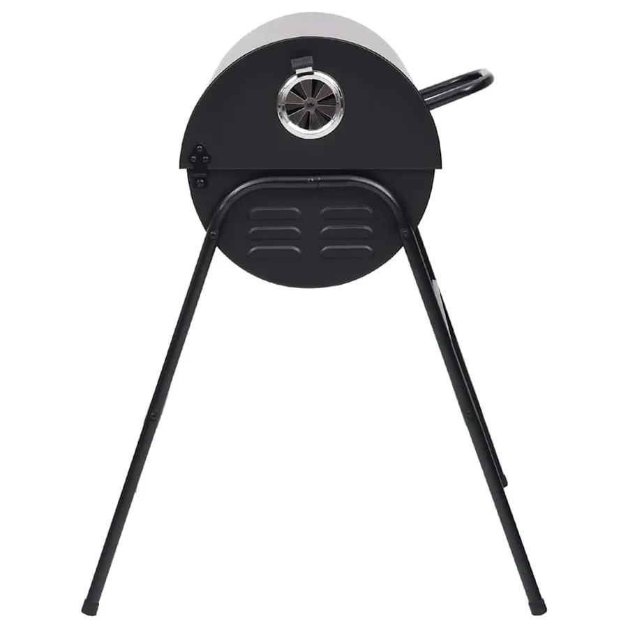 Gril à baril avec 2 grilles de cuisson Noir 80x95x90 cm Acier - 4