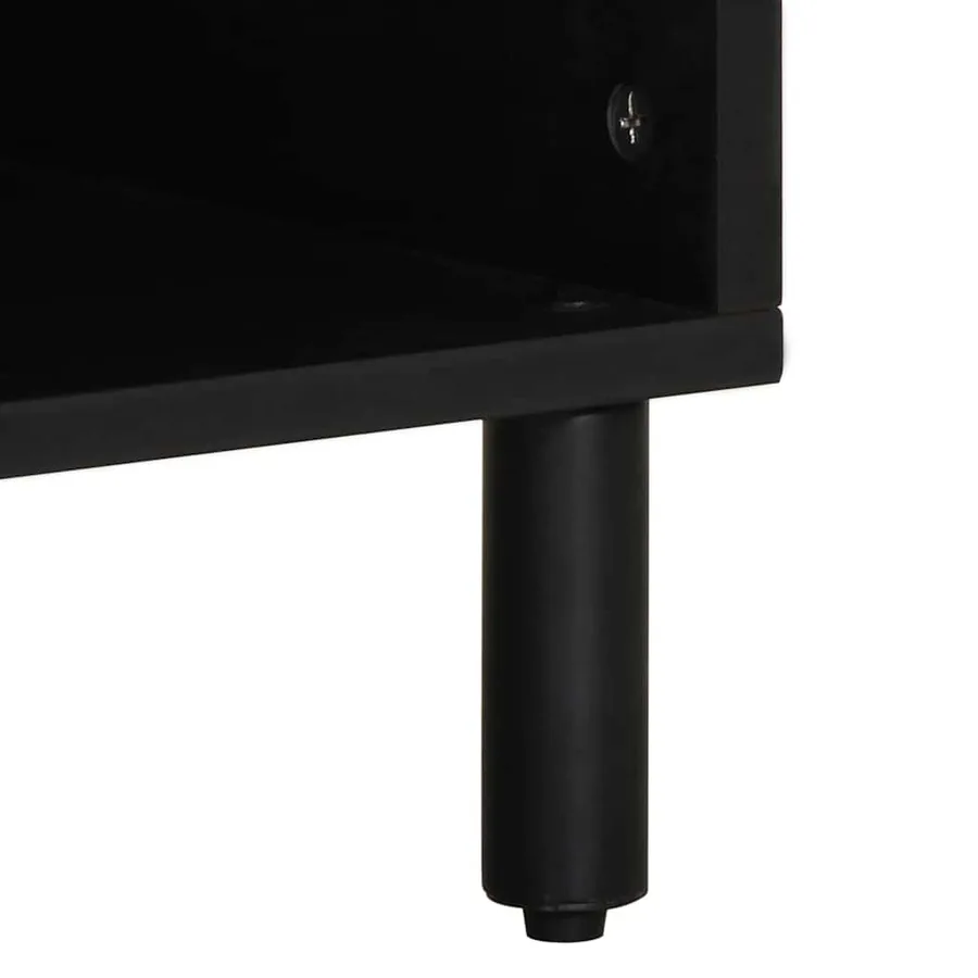 Meuble TV Marron 100 x 33 x 46 cm Bois de mangue massif - 8