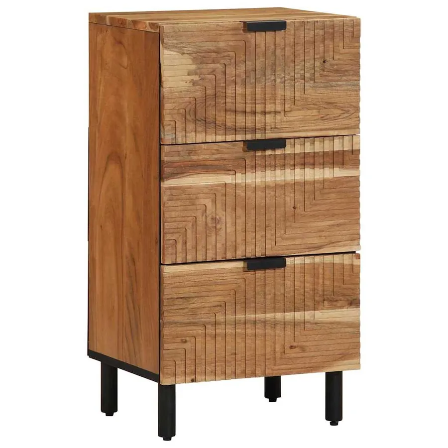 Buffet avec tiroir Marron 40 x 33 x 75 cm Bois de mangue massif
