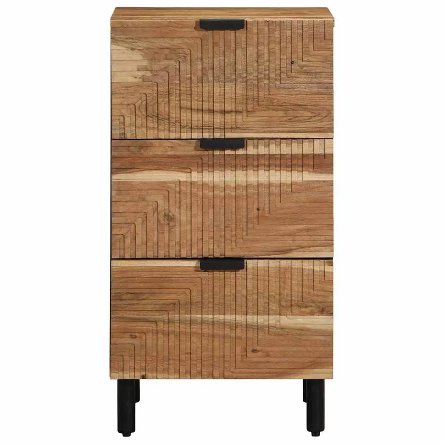 Buffet avec tiroir Marron 40 x 33 x 75 cm Bois de mangue massif - 3